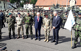 Szef NATO Jens Stoltenberg w Orzyszu: Wysyłamy jasny sygnał – jeden za wszystkich, wszyscy za jednego